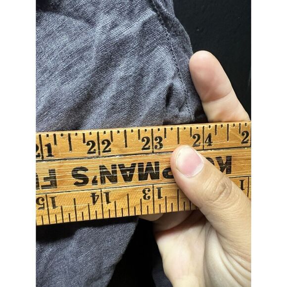 Soft Surroundings Linen Tunic Top Womens Size L Grey Coastal Lagenlook - Picture 4 of 6